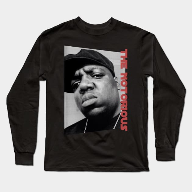 notorious big - monochrome style Long Sleeve T-Shirt by BUBBLEMOON